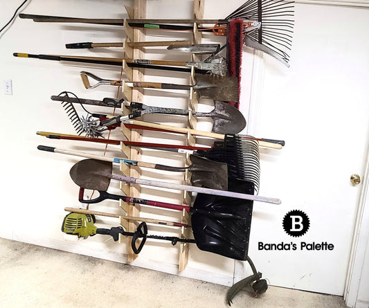 Yard Tool Rack, Gardening Rack, Rack, Storage Rack, Rake Rack, Yard Tool Storage, Gardener, Shovel Storage, Tool Storage